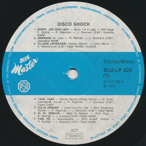 Various ~ Disco Shock (Vinyl) - Djungel & Jazz