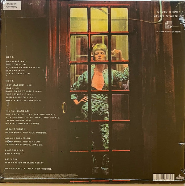 David Bowie ~ The Rise And Fall Of Ziggy Stardust And The Spiders From Mars (Vinyl) - Djungel & Jazz