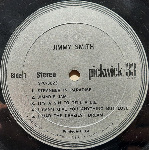 Jimmy Smith : Swings Along With Stranger In Paradise (LP, Album)