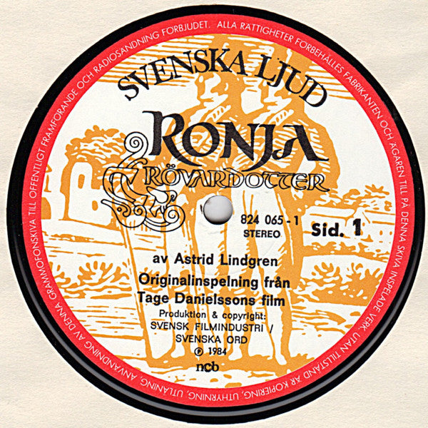 Astrid Lindgren ~ Ronja Rövardotter (Vinyl) - Djungel & Jazz