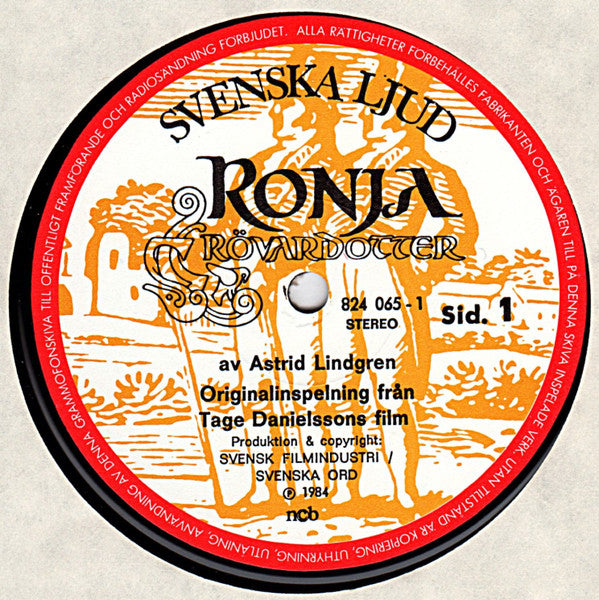 Astrid Lindgren ~ Ronja Rövardotter (Vinyl) - Djungel & Jazz