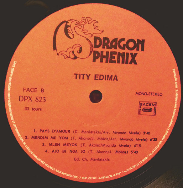Tity Edima : Medim Me Yom (LP)