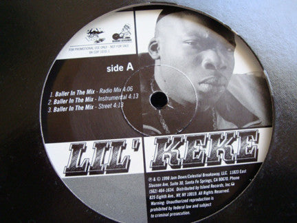 Lil' Keke : Baller In The Mix/Getting Paid/Still Pimping Pens (12", Promo)