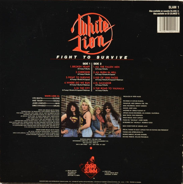 White Lion ~ Fight To Survive (Vinyl) - Djungel & Jazz