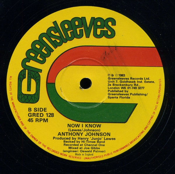Hugh Griffiths / Anthony Johnson ~ Sexy Lady / Now I Know (Vinyl) - Djungel & Jazz