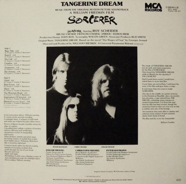 Tangerine Dream ~ Sorcerer (Vinyl) - Djungel & Jazz