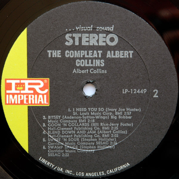 Albert Collins : The Compleat Albert Collins (LP, Album, All)