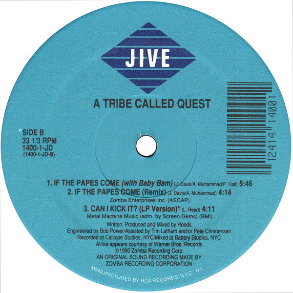 A Tribe Called Quest ~ Can I Kick It? (Vinyl) - Djungel & Jazz