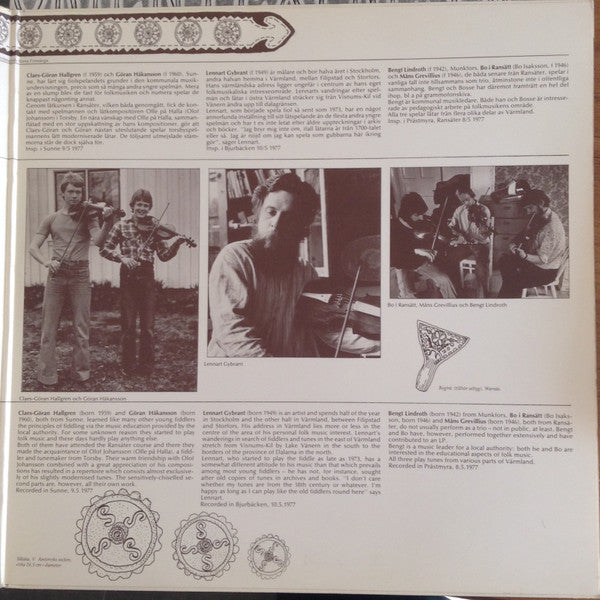 Various ~ Unga Spelmän Från Värmland (Vinyl) - Djungel & Jazz