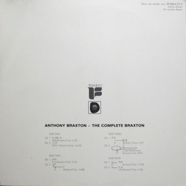 Anthony Braxton ~ The Complete Braxton (Vinyl) - Djungel & Jazz
