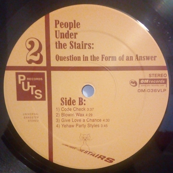 People Under The Stairs ~ Question In The Form Of An Answer (Vinyl) - Djungel & Jazz