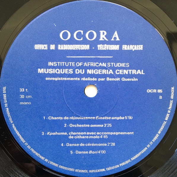 Various ~ Musiques Du Nigeria Central (Vinyl) - Djungel & Jazz