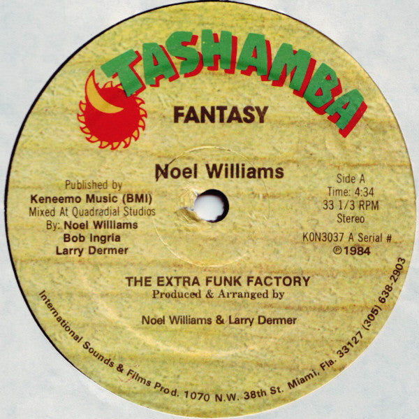 Noel Williams & The Extra Funk Factory : Fantasy (12")