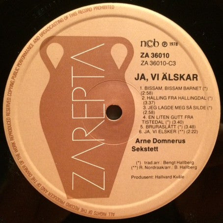 Arne Domnerus Sekstett* : Ja, Vi Älskar (2xLP)