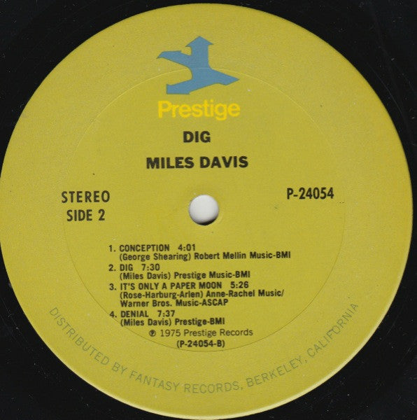 Miles Davis ~ Dig (Vinyl) - Djungel & Jazz