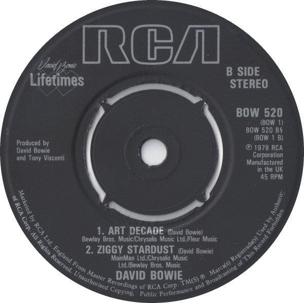 David Bowie : Breaking Glass (7", Single, RE)