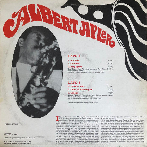 Albert Ayler ~ Albert Ayler (Vinyl) - Djungel & Jazz