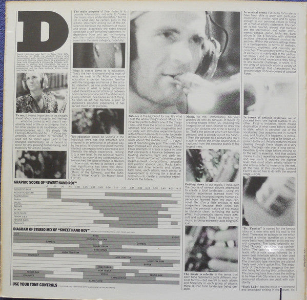David Liebman : Sweet Hands (LP, Album, Gat)