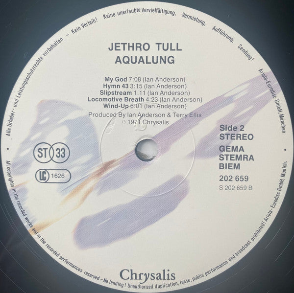 Jethro Tull : Aqualung (LP, Album, RE, Tex)
