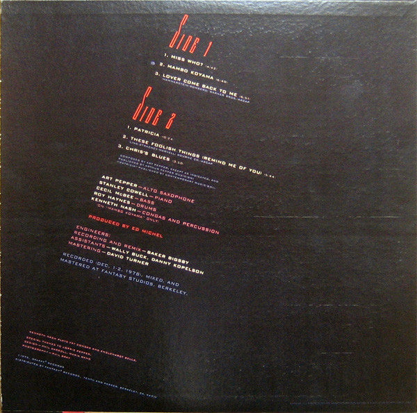 Art Pepper ~ Today (Vinyl) - Djungel & Jazz