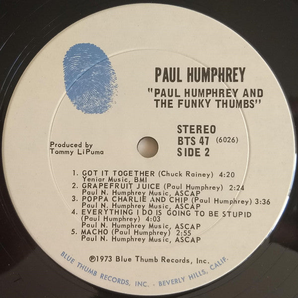 Paul Humphrey : Supermellow (LP, Album, Ter)