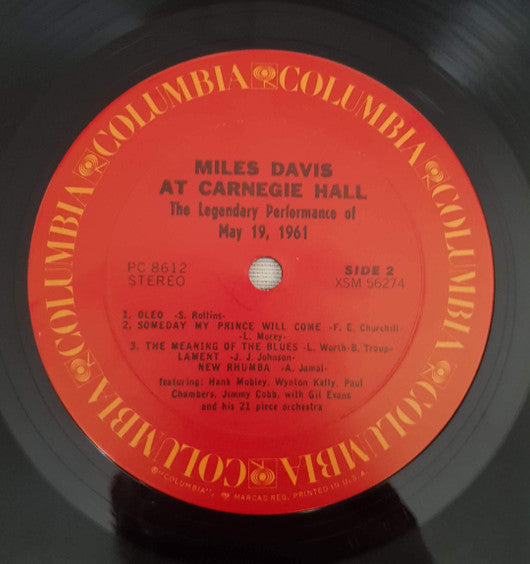 Miles Davis ~ Miles Davis At Carnegie Hall (Vinyl) - Djungel & Jazz