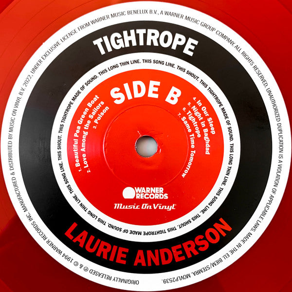 Laurie Anderson ~ Bright Red (Vinyl) - Djungel & Jazz