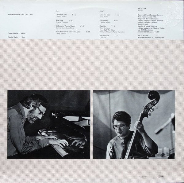 Denny Zeitlin / Charlie Haden ~ Time Remembers One Time Once (Vinyl) - Djungel & Jazz