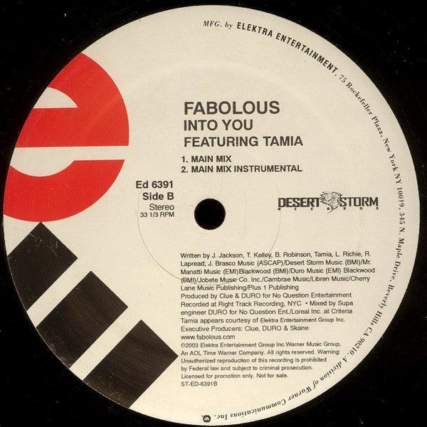 Fabolous ~ Can't Let You Go (Remix) / Into You (Vinyl) - Djungel & Jazz