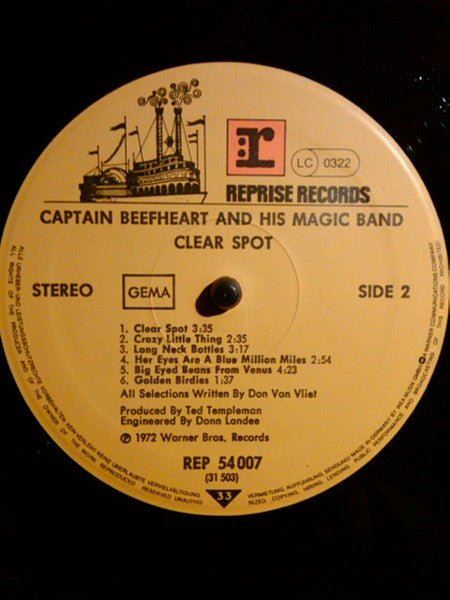 Captain Beefheart And The Magic Band ~ Clear Spot (Vinyl) - Djungel & Jazz
