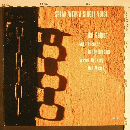 Hal Galper Quintet ~ Speak With A Single Voice (Vinyl) - Djungel & Jazz