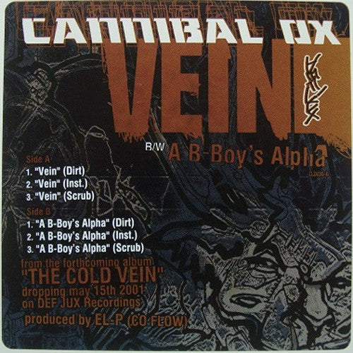 Cannibal Ox : Vein / A B-Boy's Alpha (12")