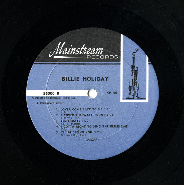 Billie Holiday : Billie Holiday (LP, Comp, Mono)