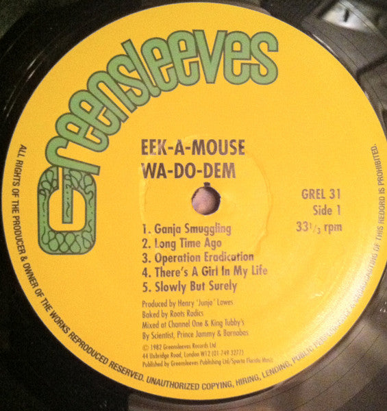 Eek-A-Mouse : Wa-Do-Dem (LP, Album, RE)