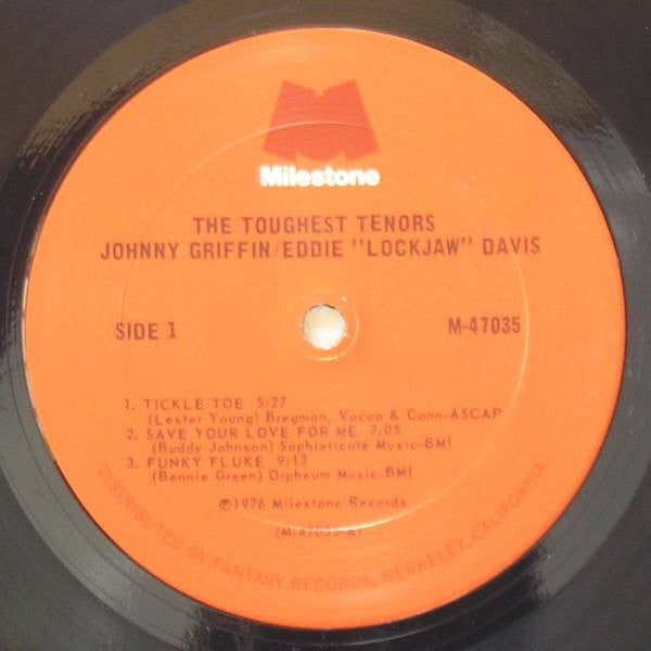 Johnny Griffin / Eddie "Lockjaw" Davis ~ The Toughest Tenors (Vinyl) - Djungel & Jazz