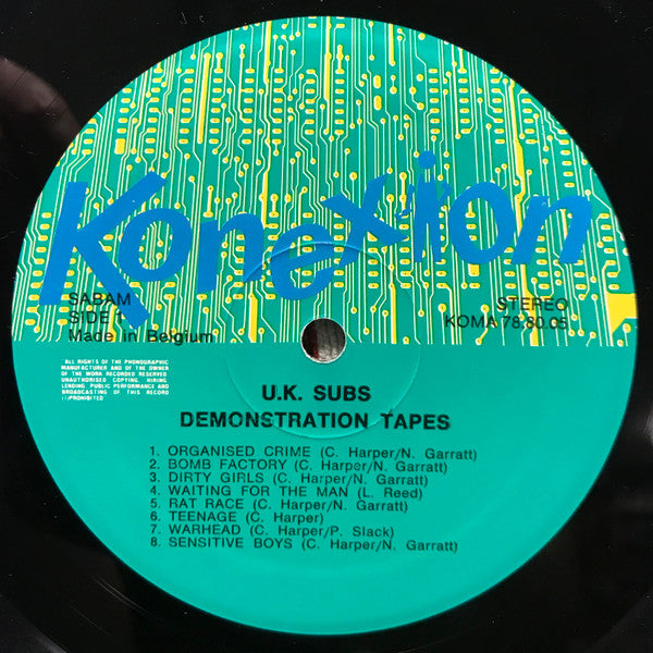 U.K. Subs ~ Demonstration Tapes (Vinyl) - Djungel & Jazz