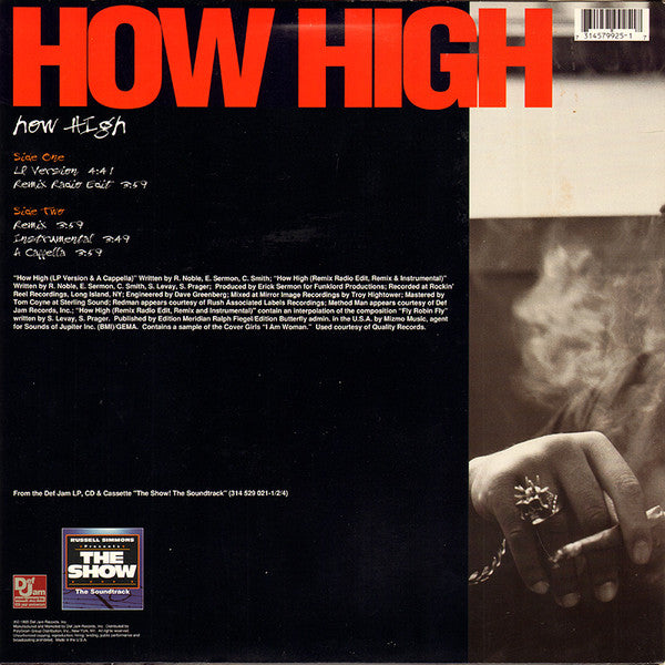 Method Man & Redman ~ How High (Vinyl) - Djungel & Jazz