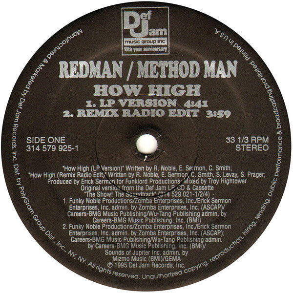 Method Man & Redman ~ How High (Vinyl) - Djungel & Jazz