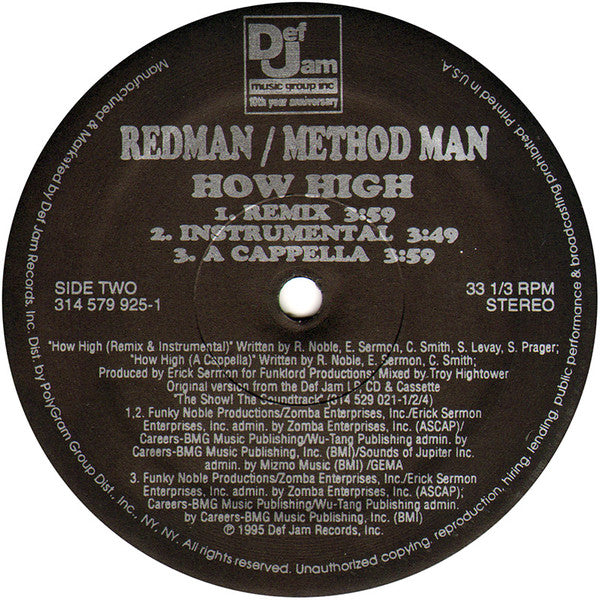 Method Man & Redman ~ How High (Vinyl) - Djungel & Jazz