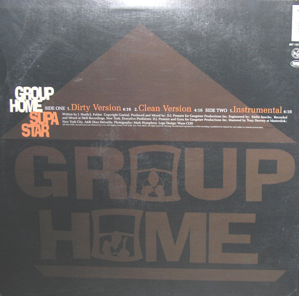 Group Home ~ Supa Star (Vinyl) - Djungel & Jazz