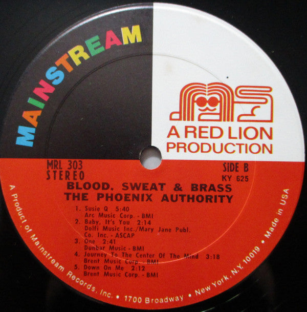 The Phoenix Authority ~ Blood, Sweat & Brass (Vinyl) - Djungel & Jazz