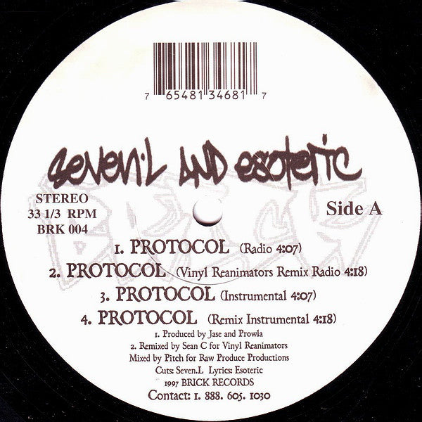 7L & Esoteric ~ Protocol (Vinyl) - Djungel & Jazz