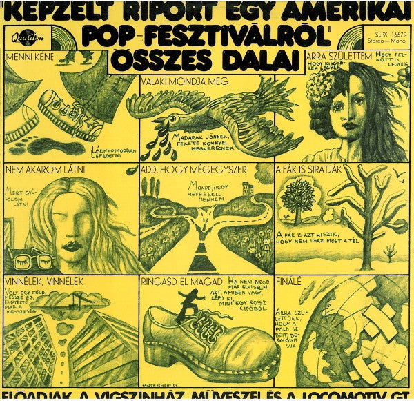 Vígszínház Együttese És A Locomotiv GT : "Képzelt Riport Egy Amerikai Pop-Fesztiválról" Összes Dalai (LP, Ora)