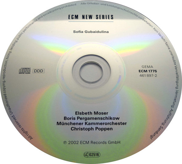 Sofia Gubaidulina ~ Sofia Gubaidulina (Vinyl) - Djungel & Jazz
