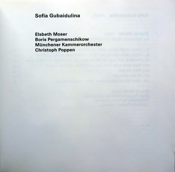 Sofia Gubaidulina ~ Sofia Gubaidulina (Vinyl) - Djungel & Jazz