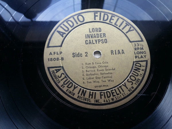 Lord Invader ~ Calypso (Vinyl) - Djungel & Jazz