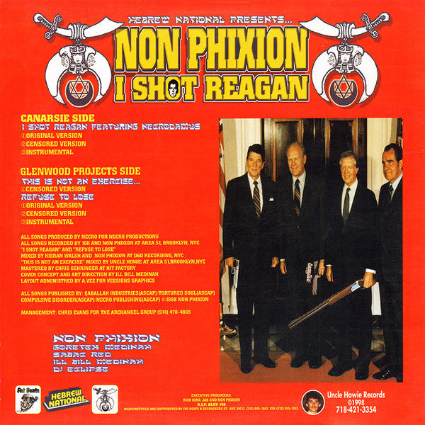 Non Phixion ~ I Shot Reagan (Vinyl) - Djungel & Jazz