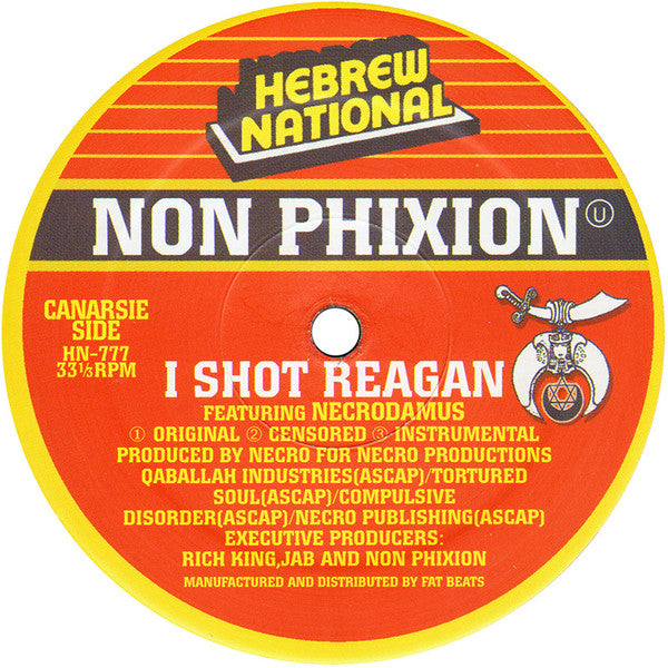 Non Phixion ~ I Shot Reagan (Vinyl) - Djungel & Jazz