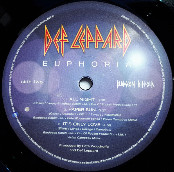 Def Leppard ~ Euphoria (Vinyl) - Djungel & Jazz