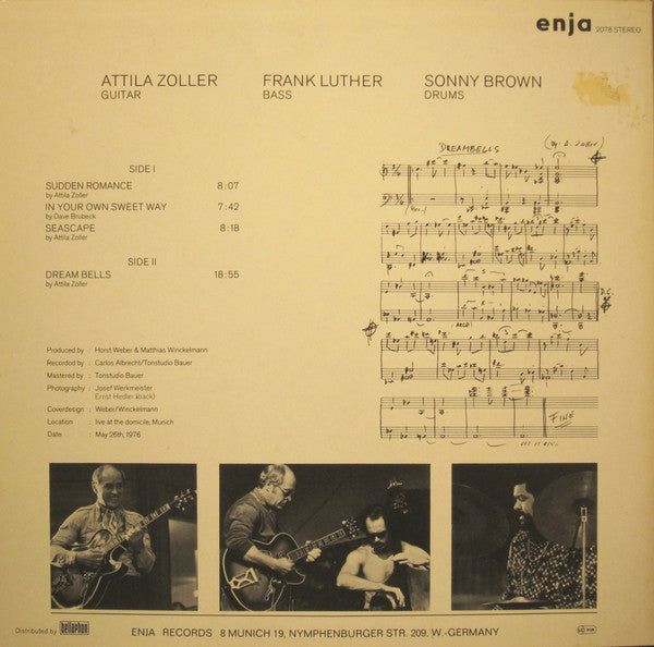 Attila Zoller ~ Dream Bells (Vinyl) - Djungel & Jazz